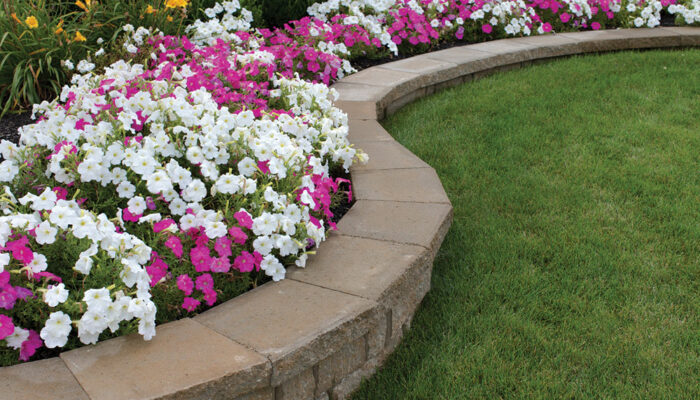 5 border edging ideas with stones and bricks